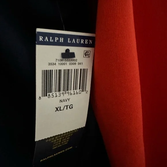 POLO RALPH LAUREN HOODED COLOR BLOCK MENS SWEATSHIRT XL - Picture 5 of 5